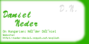 daniel neder business card